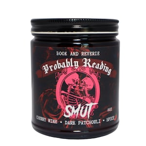 Probably Reading Smut Candle: Spicy Book Lover Gift