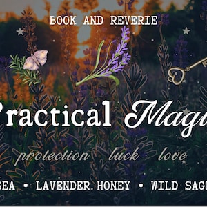 Practical Magic candle | sea salt, honey, lavender scent | sally owens, witchy gift, witchy decor, love spell, gifts for readers, bookclub