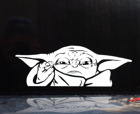 Yoda cheap window decal