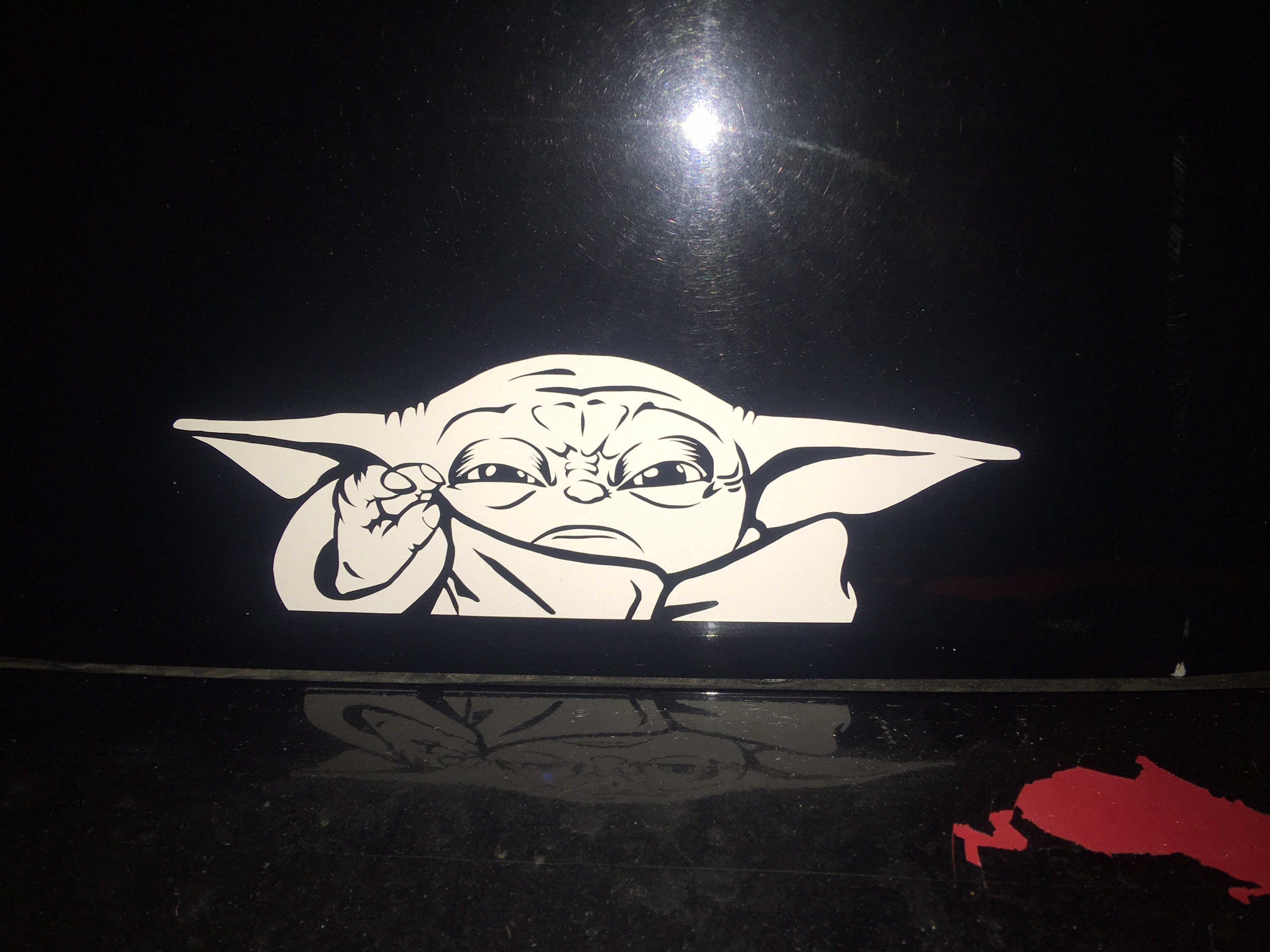 Yoda cheap window decal