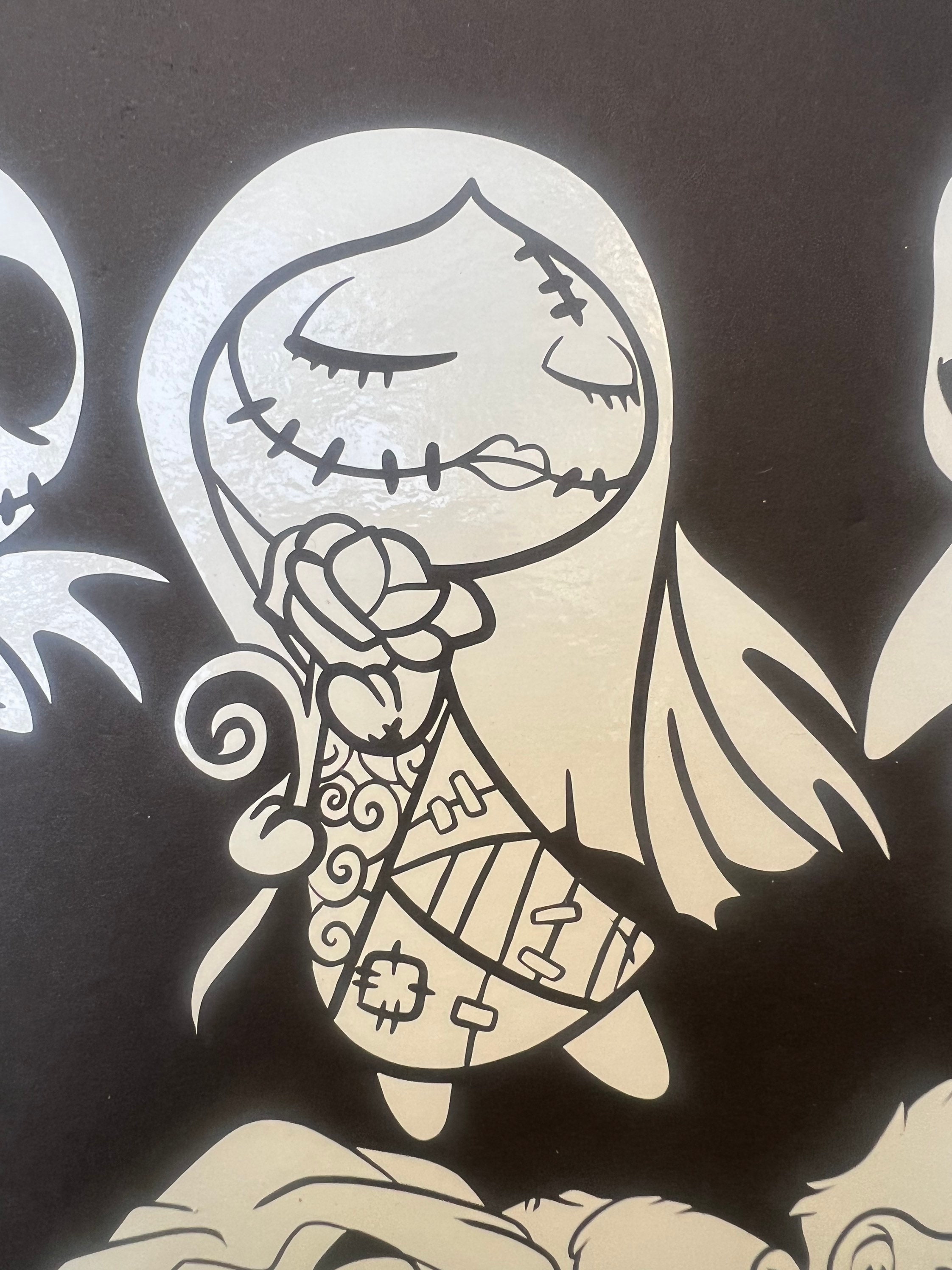 Nightmare Before Christmas Car Decals in White. Etsy