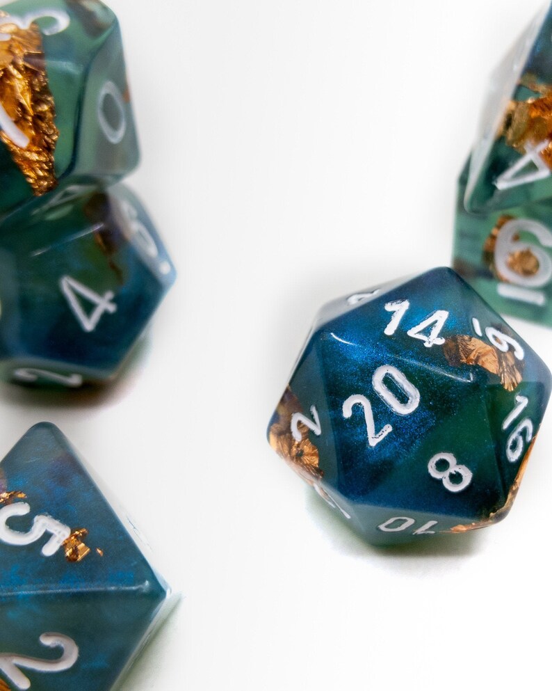 Custom dnd Dice Set Levistus Etsy