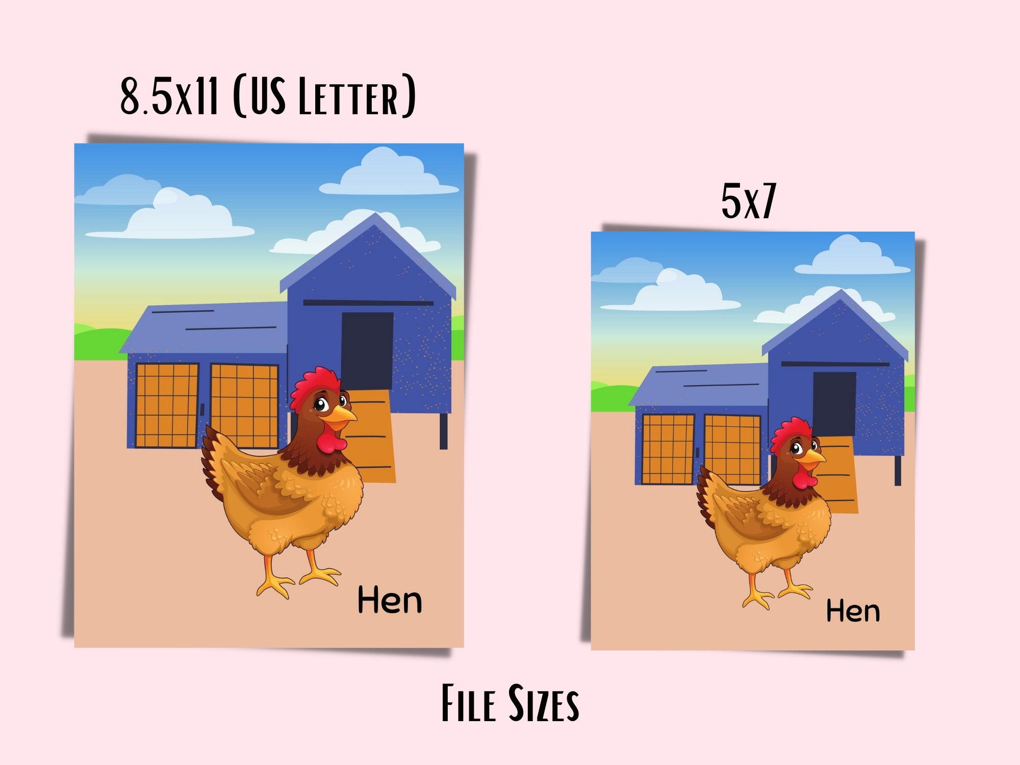 Printable Animal Matching Game-kids Activity-daycare,preschool ...