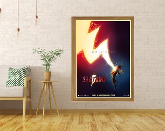 2019 Shazam! Movie Silk Fabric Poster 27/"x40/"