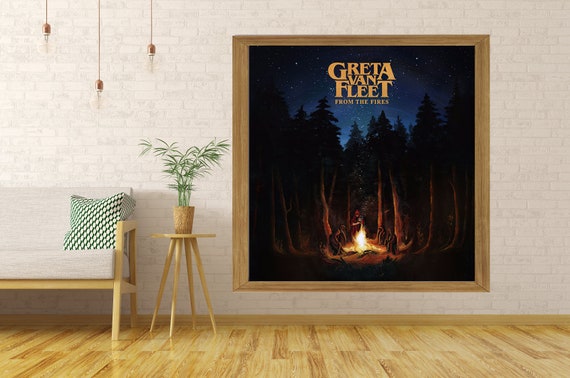 Greta Van Fleet From the Fires Album Cover Poster Art Pirnt 12x12/" 24x24/" 32x32/"