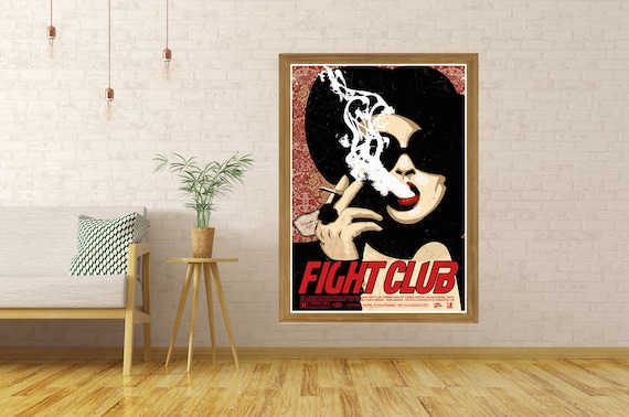 Fight Club Brad Pitt Classic Movie Art Silk Canvas Poster 13x20 24x36 inch