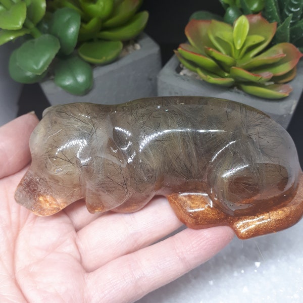 Memorial puppy keepsake- Ashes in dog statue- puppy memorial resin statue- Hair/Fur dog statue- Ashes puppy keepsakes - Cremation statue,