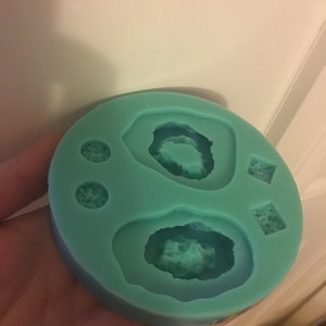 Phone  geode mold- Geode resin mold- Geode silicone molds- Geode gem mold