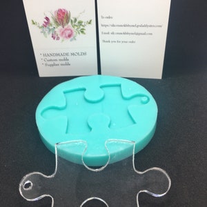 Autism puzzle pieces mold- Puzzle keychain mold- Puzzle silicone molds- Awareness silicone molds- Awareness keychain mold