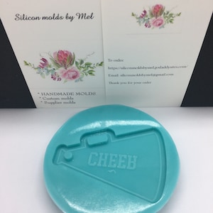 Cheer Horn mold- Cheerleaders silicone molds- Cheer silicone mold - Cheer resin keychain mold- Cheer horn keychain mold