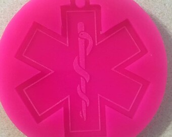 EMS Mold- Medical keychain mold- Resin silicone EMS mold- Emergency silicone mold- resin silicone molds medical- EMS mold