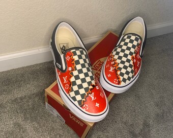 yellow louis vuitton vans