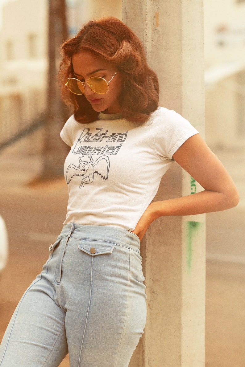 Led Zeppelin Tshirt, Led Zeppelin Crop Top, Dazed and Confused Tshirt, tee shirts made to order, t shirts made to order, made-to-order clothing, Holding Court Inc, Courtney Barriger, Organic cotton clothes for women, Organic Cotton Clothing for Women