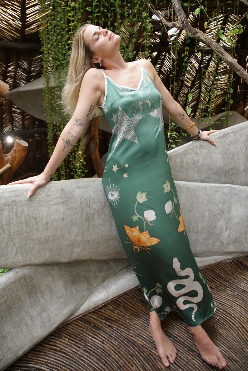 Tulum Fashion, Tulum Aesthetic, Tulum Travel, Tulum Swimsuit, Tulum Bikini, Tulum Kimono, Tulum Dress, Tulum Silk, Tulum Eco Fashion, Azulik, Azulik Eco Hotel, Tulum Style, Azulik Style, Maxy Slip Dress, Mini Slip Dress, Midi Slip Dress, Long Slip Dr