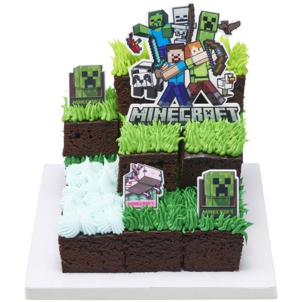 Minecraft Character Cupcake Rings