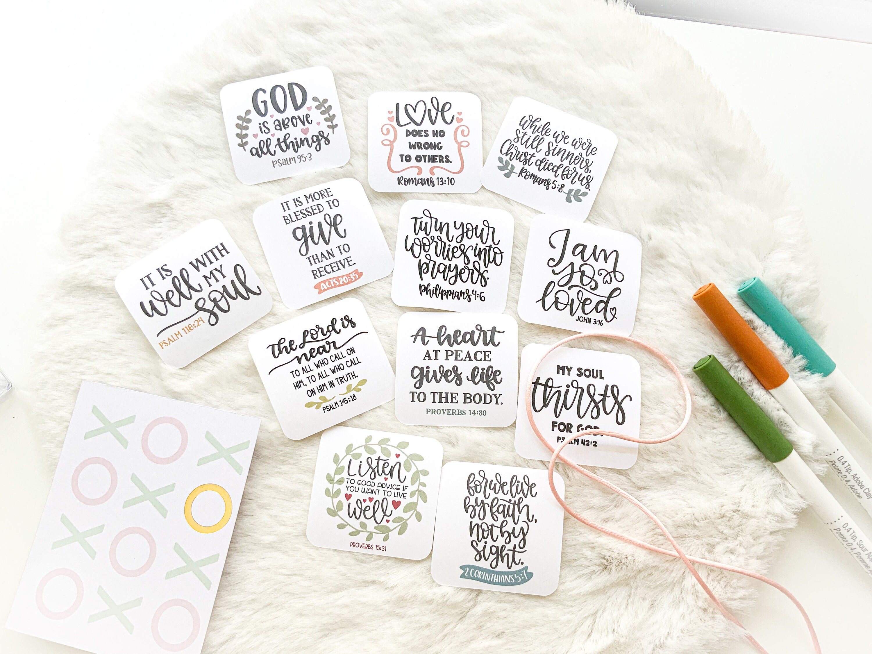 bible verse stickers 12 in a pack etsy