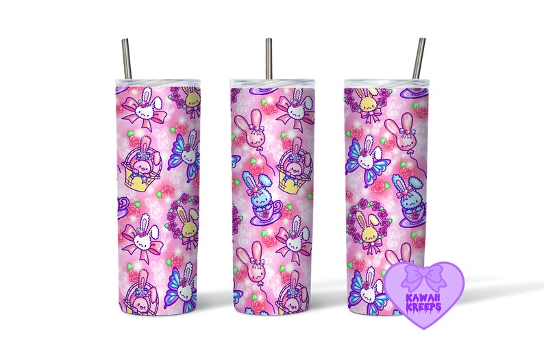 Pastel Goth Easter Bunny Vampire Rose Pastel Goth 20 Oz Skinny Etsy