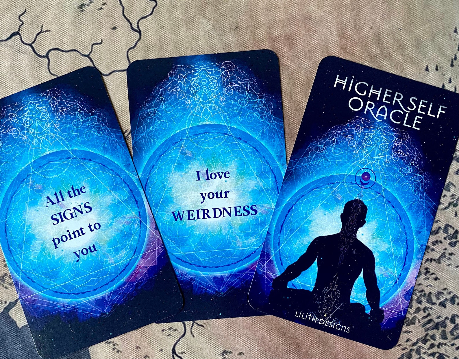 HIGHER SELF Twin Flame Oracle Cards Etsy UK