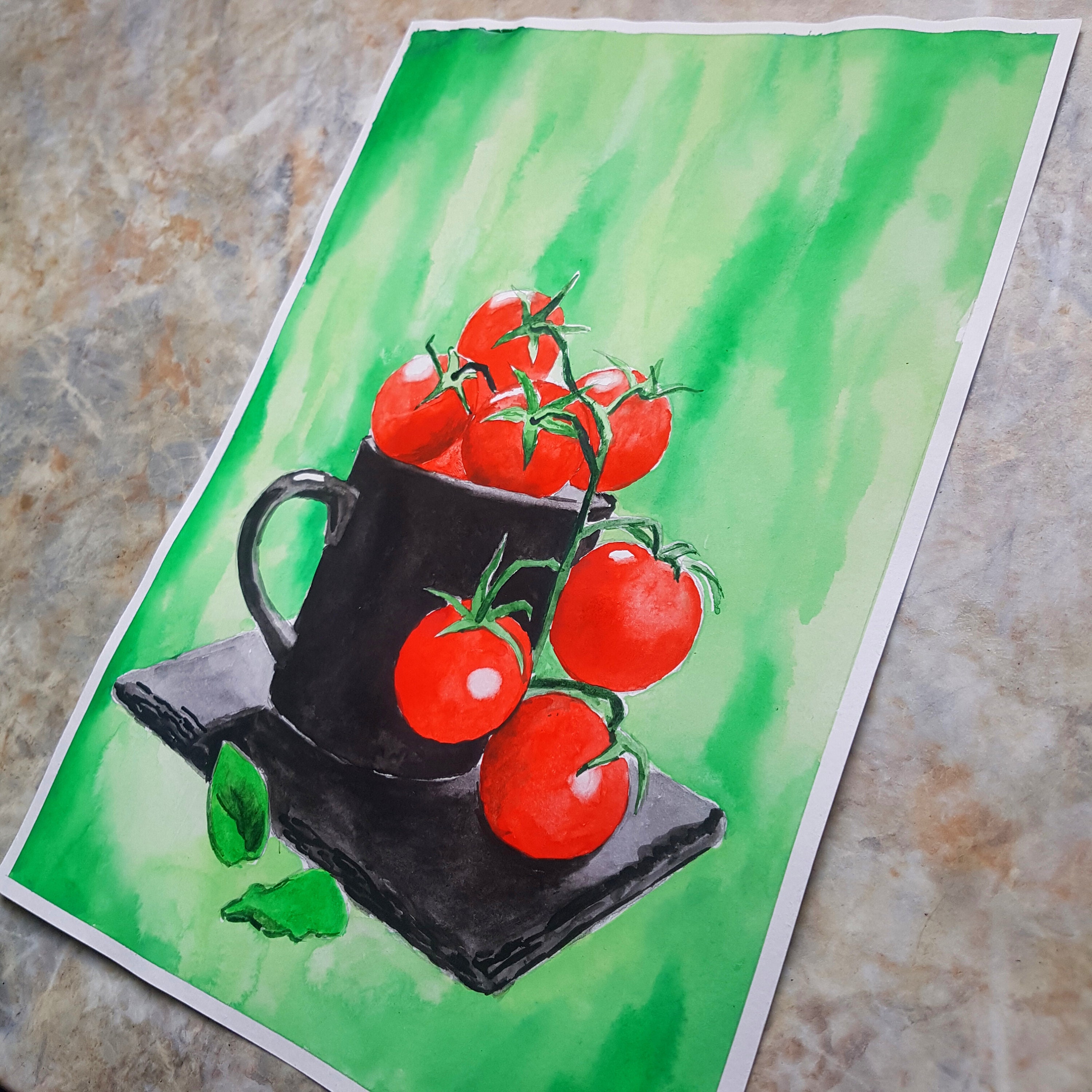 Tomato Painting Tomato Art Original Wall Art Original Painting Etsy