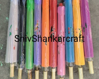 25 Pc Large Cloth Parasols for Wedding Pictures, Wedding Ceremony, Wedding Decor, Beach Wedding, Paper Umbrella, Flower Parasol Sun Umbrella