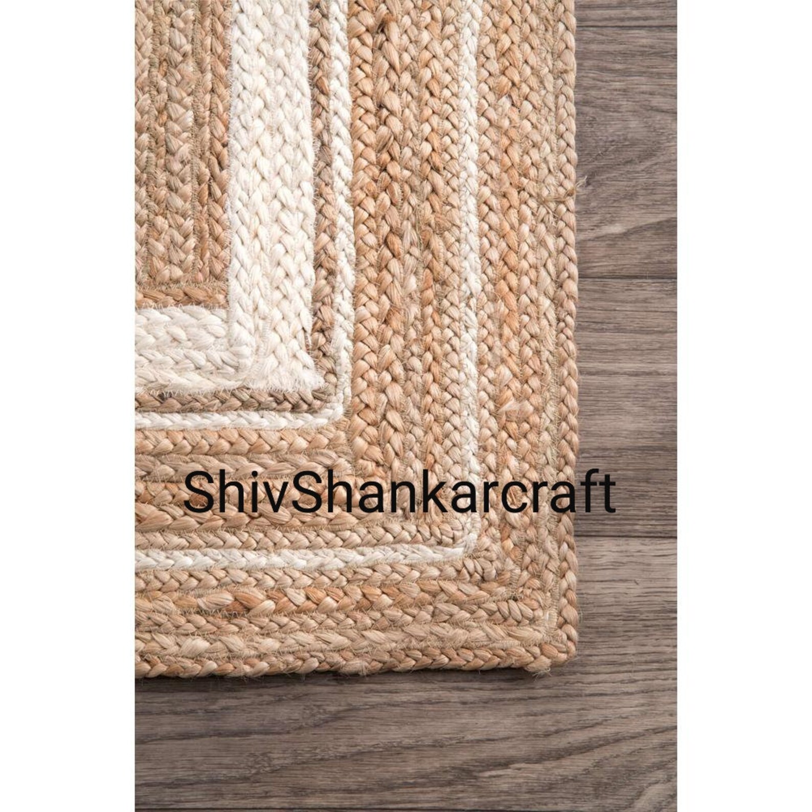 Jute Rug 6x9 Farm House Area Rug Natural Boho Rug Living Etsy