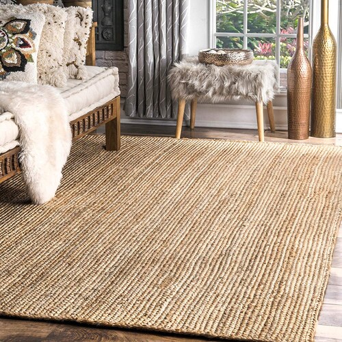 Area Rug Braided Jute Round Living Room Floor Carpet Door Mat 3 Sizes Natural Area Rug Braided Jute Round Living Room Floor Carpet Door Mat 3 Sizes Natural