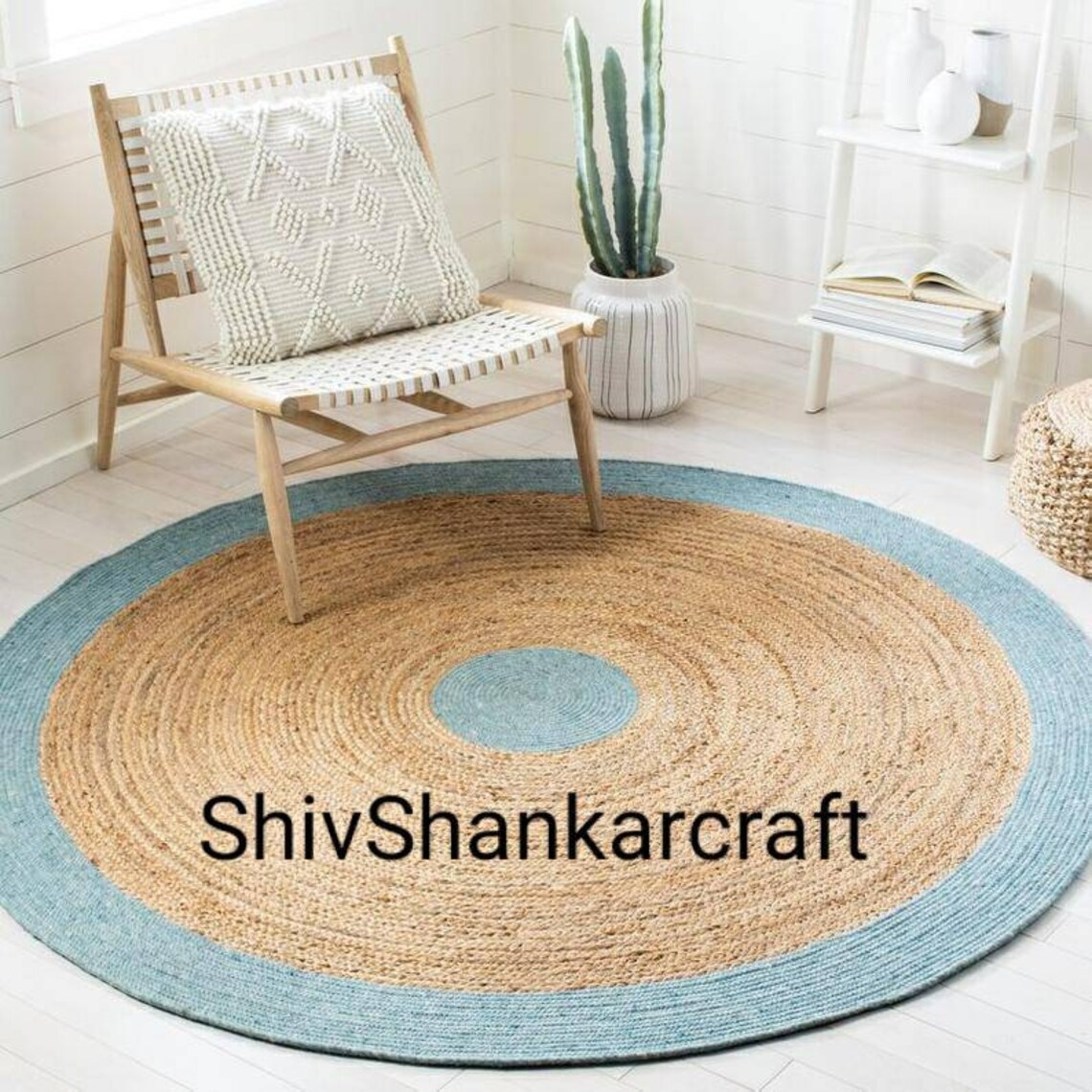 Round Rag Rug. Handmade Jute Rug. Circle Area Rug. Cheap Rug. | Etsy