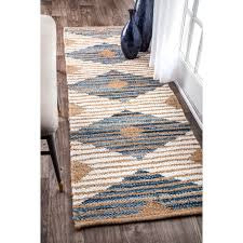 Indian Cotton Rug Runnerbraided runner rug Ethnic Handmade Etsy