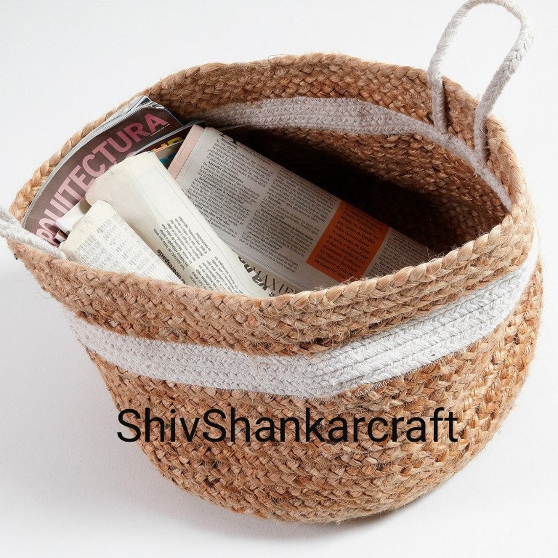 Plant Jute Basket Storage Jute Basket Fruit Basket Quilt Etsy