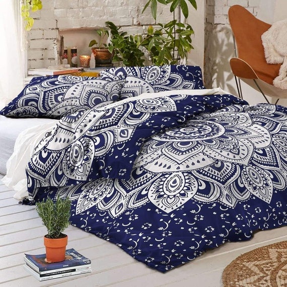 Bedding Cover Bohemian Duvet Cover Boho Mandala Duvet Covers Etsy