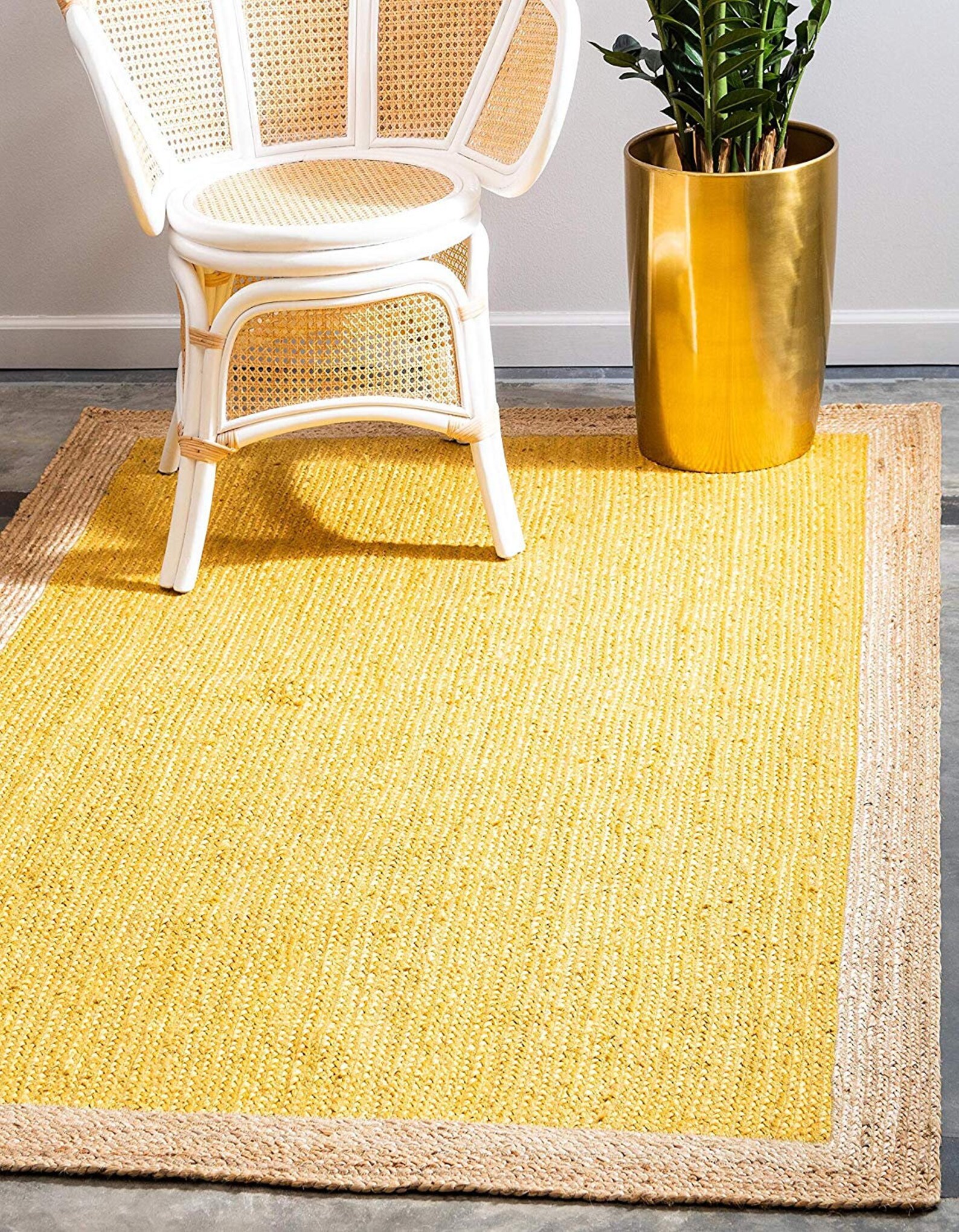 Jute Rug 4x6 Farm House Area Rug Natural Boho Rug Living Etsy