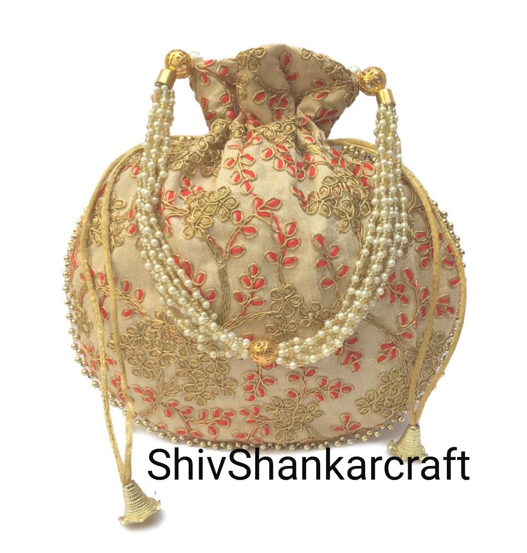 Indian Wedding Bridal Purse Clutch Pouch Indian Traditional Etsy