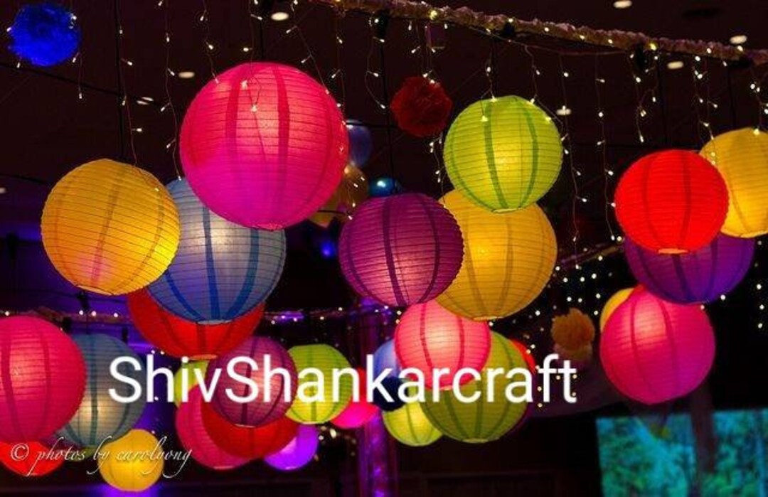 50 Pcs Paper Lanterns. Wedding Decor Lampshades Event Decor Etsy