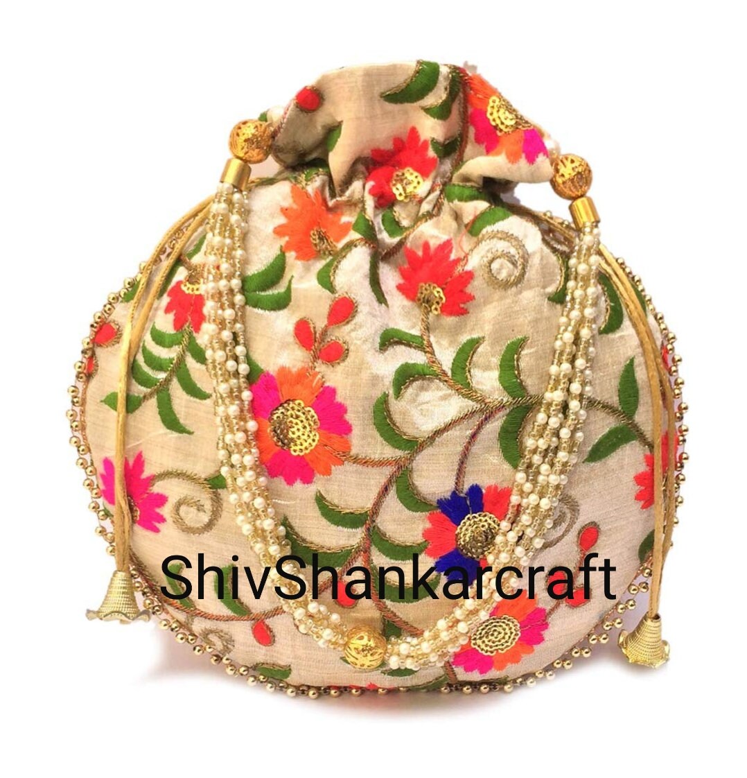 Lot of 50 Pcs Indian Wedding Bridal Hand Bag Traditional Potli - Etsy
