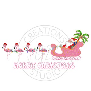 Cute Christmas PNG, Flamingo Christmas PNG, Merry Christmas Flamingo design, Pink Flamingo, Christmas sublimation design