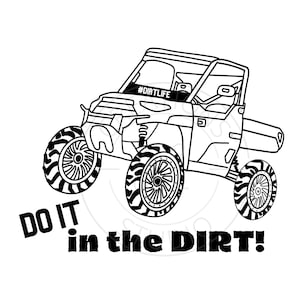 side by side ATV PNG, atv printable, Cricut or Silhouette cut file, quad rider printable, side by side gift, ATV, muddin, mudding