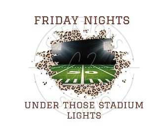 Friday Night Lights Football PNG: Projekt stadionu (pobranie cyfrowe)