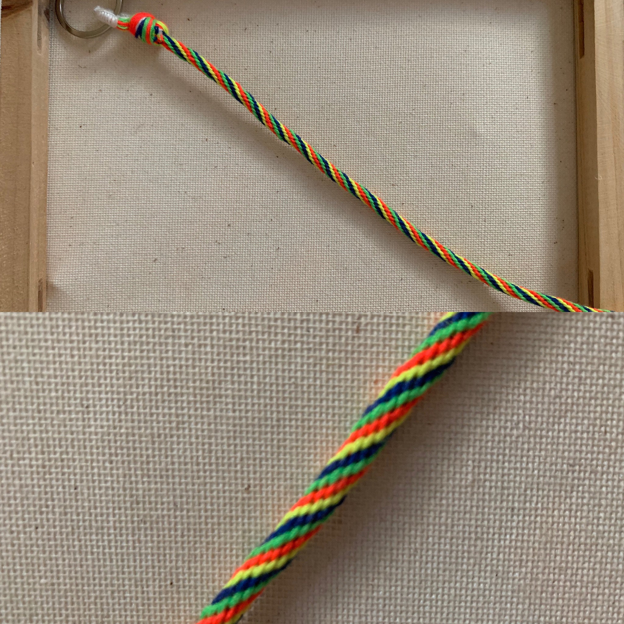 Striped Rope Key Chain Etsy