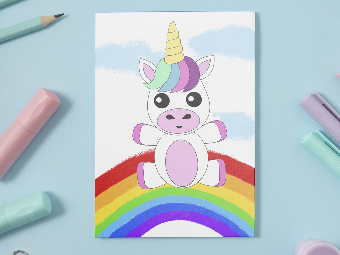 Unicorn Printable Craft Indoor Preschool Activity Kids Cut - Etsy