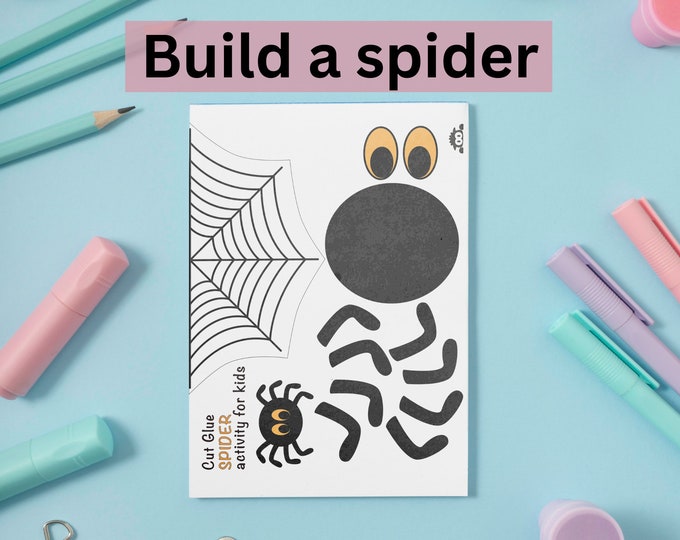 Spider Craft Template for Preschool Simple Toddler Craft Halloween