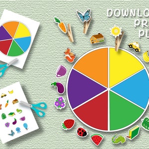 Color Matching, Color Activity, Learning Colors, Toddler Activity, Preschool Printable, Homeschool Learning, Color Sorting