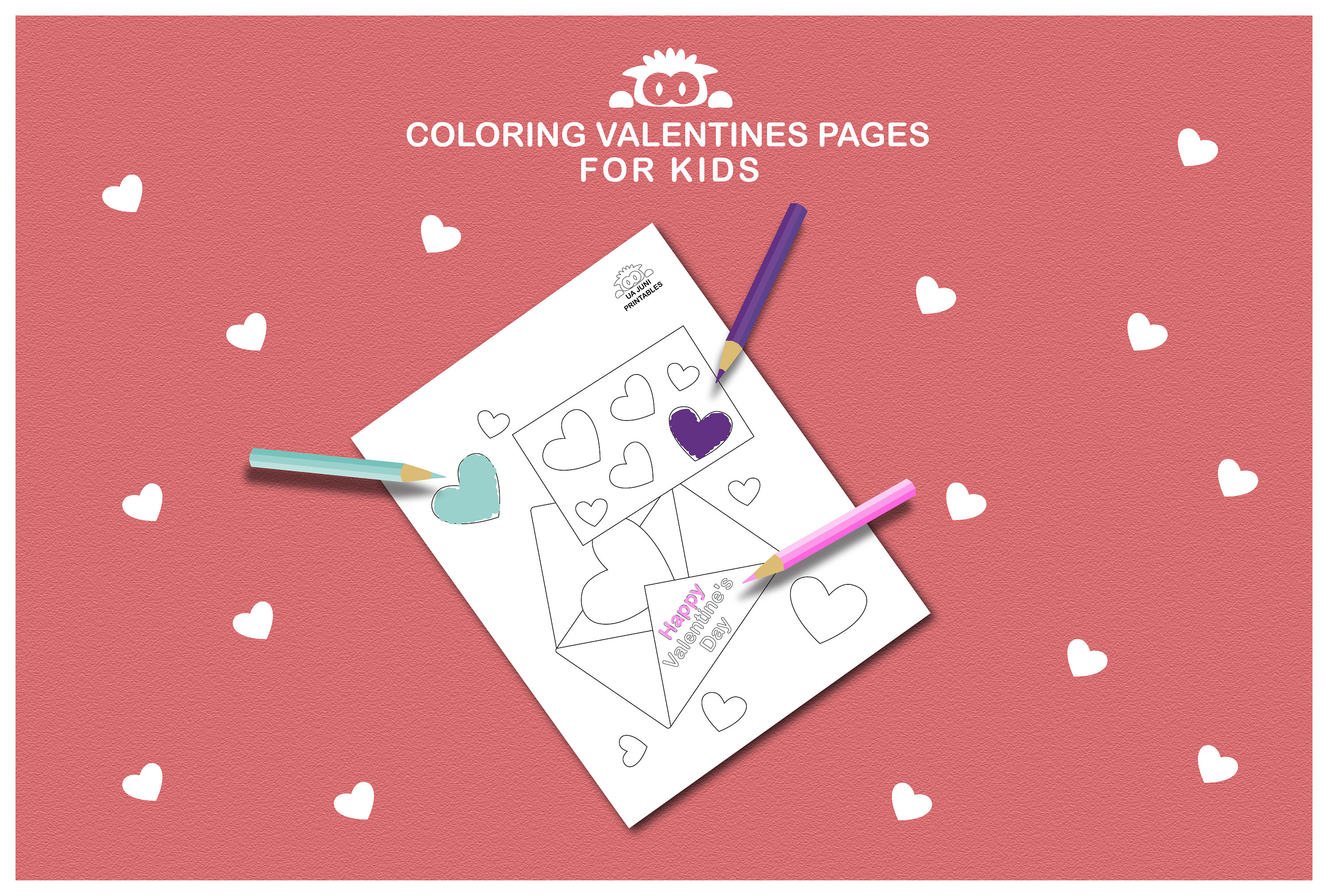 20 Valentine's Day Coloring Pages for Kids - Adorable Digital Download