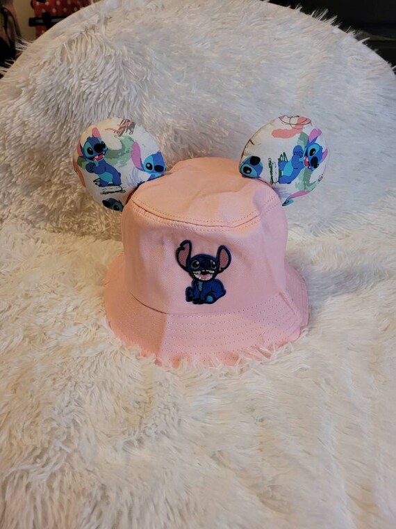 Inspierd Stitch Bucket Hat With Ears - Etsy