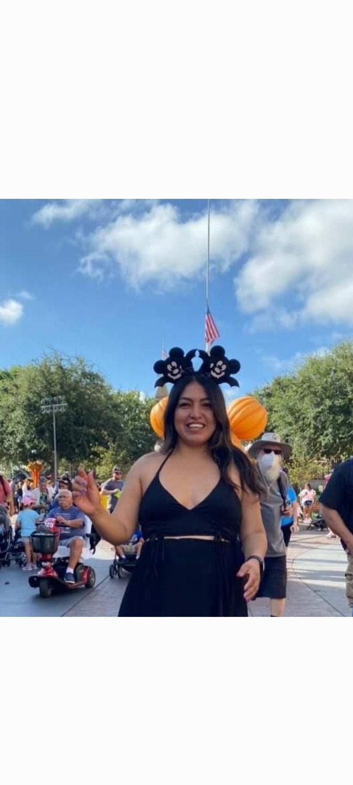 Bat mickey ear headband