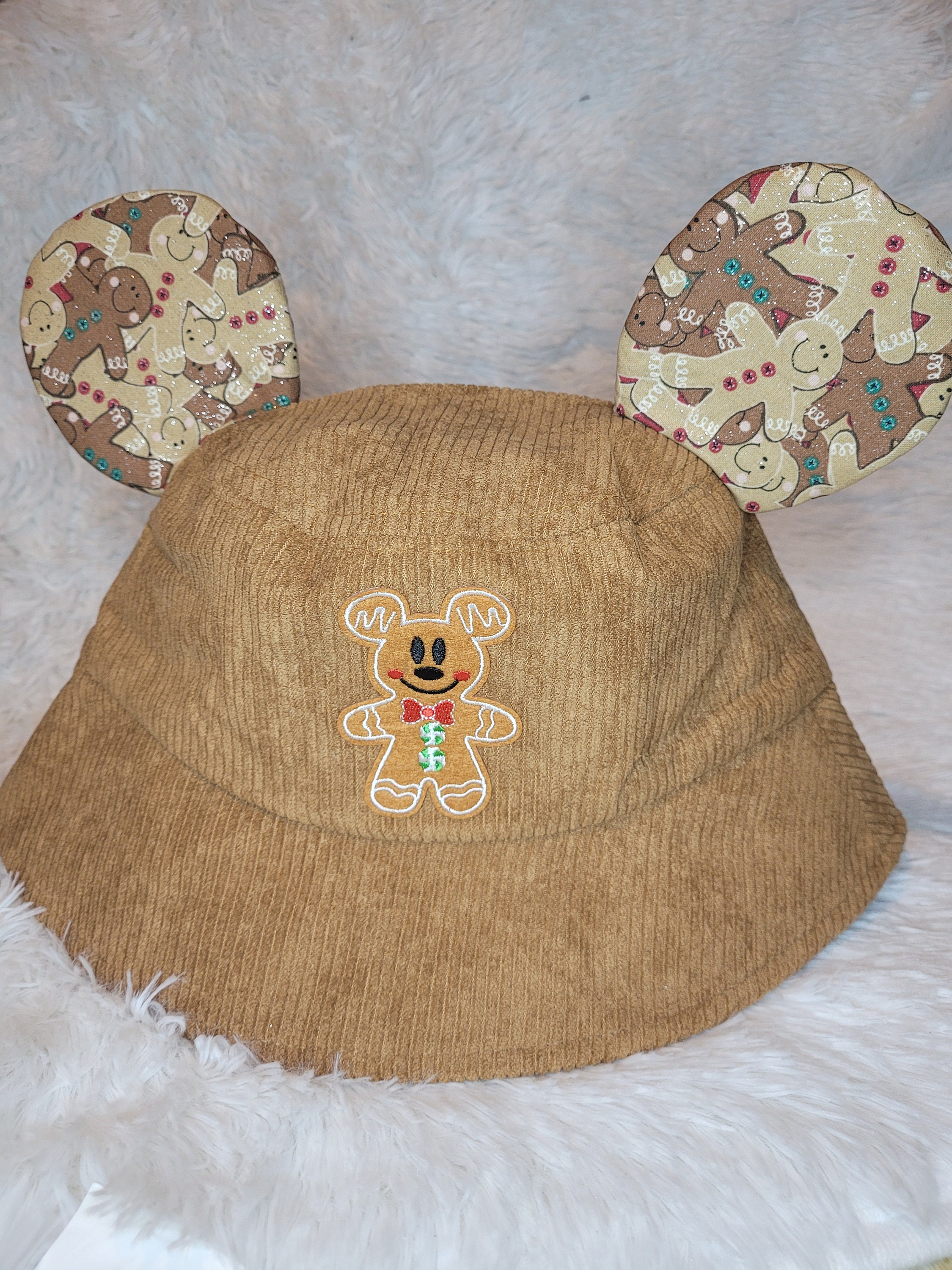 Inspired Gingerbread Mickey Mouse Adult Ear Bucket Hats - Etsy