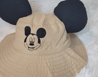 Mikey ear safari toddler hat