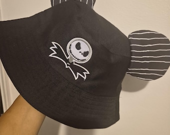 Gorro infantil de Jack el esqueleto con orejas (de 3 a 6 años)