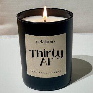 30th Birthday Gift Funny Candle Gifts for friends Thirty AF Candle