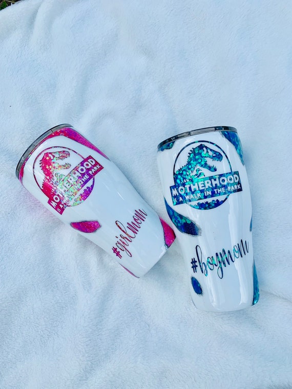 Jurassic Park Motherhood Tumbler Boy Mom Tumbler Girl Mom Etsy