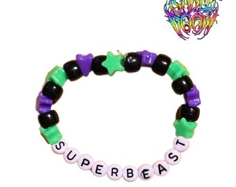Isabel Doom - Pulseira de miçangas inspirada em 'Superbeast' de Rob Zombie
